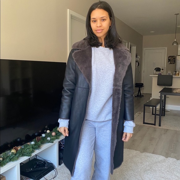 Mango Jackets & Blazers - Mango Black faux leather jacket - size XS